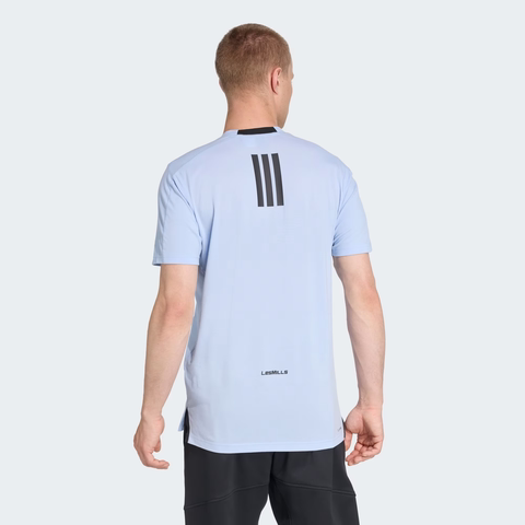 Áo Phông Adidas Nam Chính Hãng - Les Mills Graphic T-Shirt - Màu Xanh | JapanSport KD4346