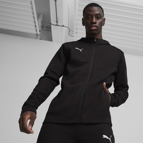 Áo Puma Nam Chính Hãng - teamFINAL Casual Hooded Jacket - Màu Đen | JapanSport 659337-03