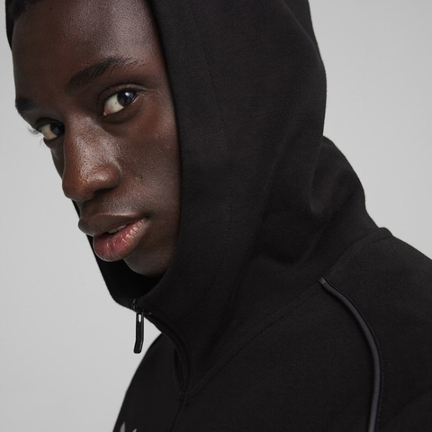 Áo Puma Nam Chính Hãng - teamFINAL Casual Hooded Jacket - Màu Đen | JapanSport 659337-03