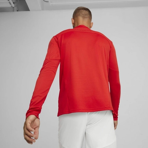 Áo Khoác Puma Nam Chính Hãng - teamFINAL Training 1/4 Zip Top - Màu Đỏ | JapanSport 659366-01