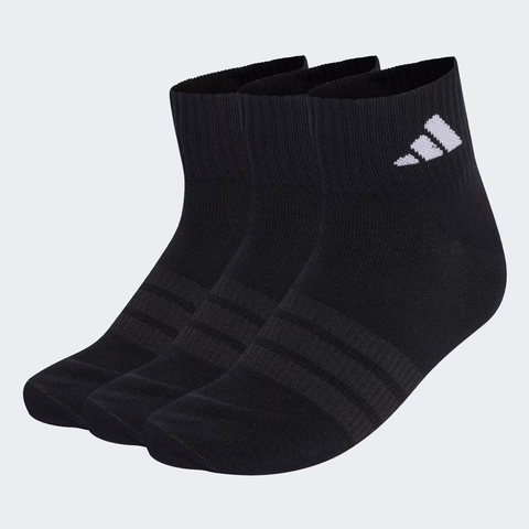 Set Tất Adidas Chính Hãng - Sportswear Ankle Socks 3 Pairs - Đen | JapanSport KC9613