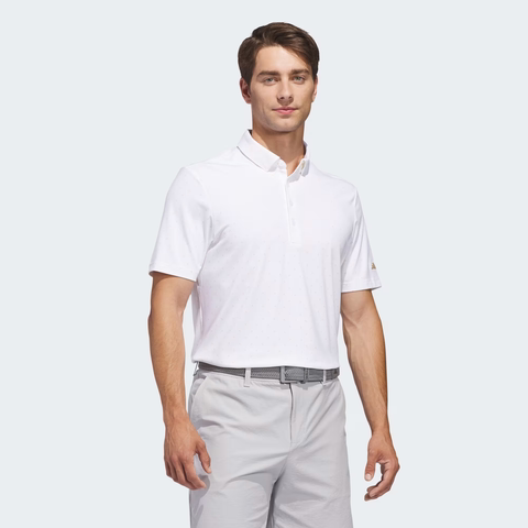 Áo Polo Adidas Nam Chính Hãng - ULTIMATE365+ ULTRA-SMALL PATTERN POLO SHIRT - Màu Trắng | JapanSport KC3542
