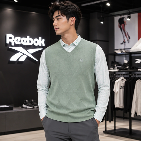 Áo Khoác FOOTJOY Chính Hãng - FootJoy Argyle V-Neck - Màu Xanh | JapanSport 38556 FJ-F25-M07
