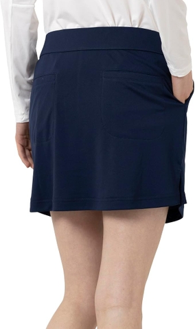 Chân Váy FootJoy Nữ Chính Hãng - Waist Elastic Solid Skirt - Màu Navy | JapanSport 34913 FJW-S25-P09