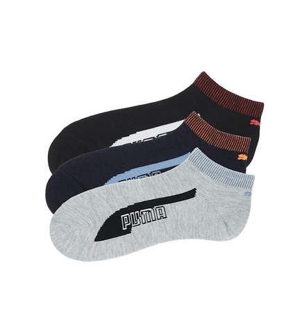 Tất Puma Chính hãng - Sneakers Length, khử mùi hôi - Màu Đen/Xám/Đen | JapanSport 4293342-2325-1