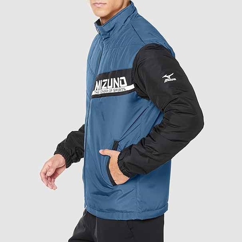 Áo Khoác Mizuno Chính Hãng - Padded Warmer  - Màu Xanh  | JapanSport K2JE253224