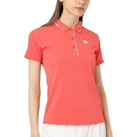 Áo Golf Polo FootJoy Nữ Chính Hãng - Golf Point Collar Short Sleeve Polo - Màu Hồng | Japansport 34792-FJW-S25-S02