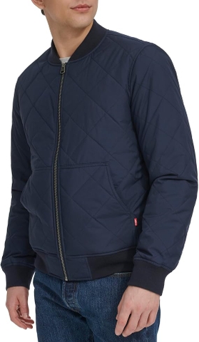 Áo Khoác Levi's Nam Chính Hãng - Men’s Diamond Quilted Bomber Jacket - Màu Navy | JapanSport LM4RP488   NVY