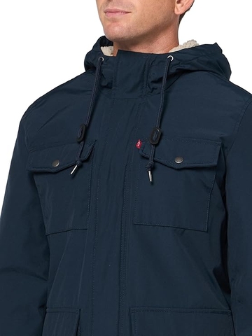 Áo Khoác Levi's Chính Hãng - Arctic Cloth Sherpa Lined Parka - Màu Navy | JapanSport LM2RP263-NVY