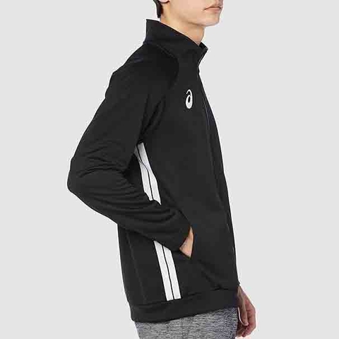 Áo Khoác Asics Chính Hãng - Soccer Wear Team Practice Full-Zip Jacket - Màu Đen | JapanSport 2101A185-001