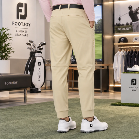Quần dài Footjoy Nam Chính Hãng - Temperature Control Jogger Pants - Màu Be | JapanSport 38628 FJ-F25-P01