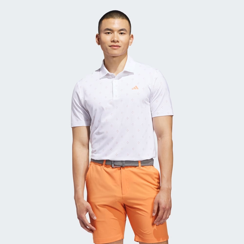 Áo Polo Adidas Nam Chính Hãng - ULTIMATE365 ESSENCE PRINT CLIMACOOL POLO SHIRT - Màu Trắng | JapanSport KB1373