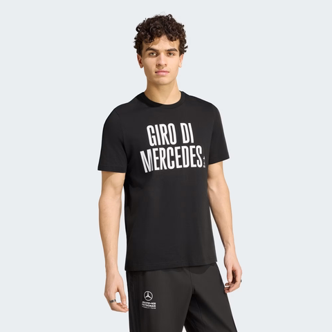 Áo Phông Adidas Nam Chính Hãng - MERCEDES - AMG PETRONAS FORMULA 1 TEAM GIRO DI MERCEDES TEE - Màu Đen | JapanSport KF0501
