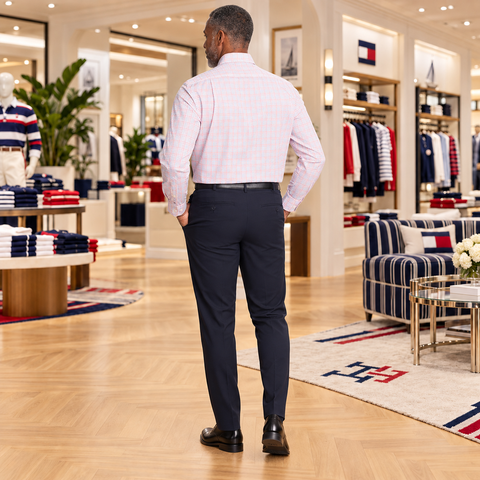 Áo sơ mi Tommy Hilfiger Chính hãng - Essentials Men's Regular Fit Formal Shirt - Màu Hồng | JapanSport 24N2236690