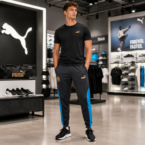 Quần Dài Puma Chính Hãng - Olympique de Marseille FTBLNRGY - Màu Xám | JapanSport 779243 51