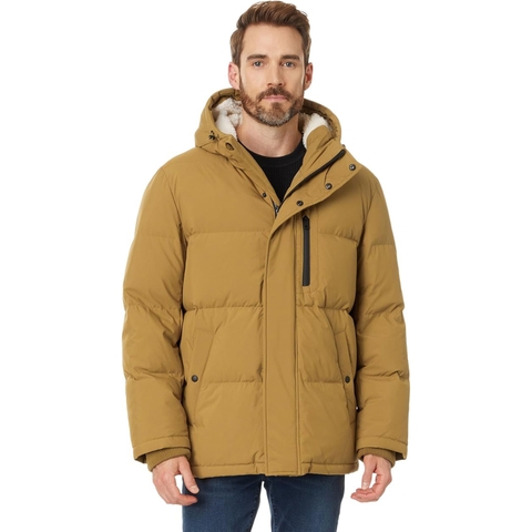 Áo Khoác Cole Haan Nam Chính Hãng - Essential Sherpa Lined Puffer Jacket - Màu Khaki | JapanSport 532SD840-KHK