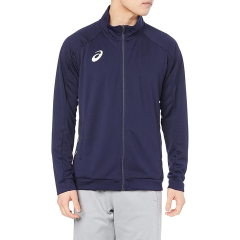 Áo Khoác Asics Chính Hãng - Soccer Wear Team Practice Full-Zip Jacket - Màu Xanh | JapanSport 2101A185-400