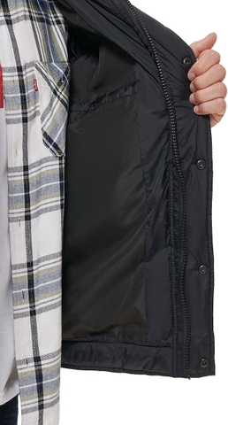 Áo Khoác Levi's Chính Hãng - Performance Hooded Puffer Trucker - Màu Đen | JapanSport LM2RN467-BLK-01-SM