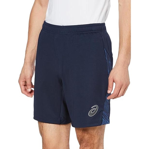 Quần Asics Chính Hãng - Dry Graphic Shorts Soccer Wear - Màu Xanh | JapanSport 2101A240-405