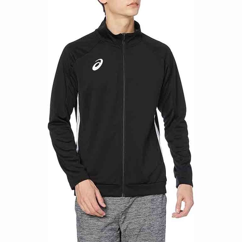 Áo Khoác Asics Chính Hãng - Soccer Wear Team Practice Full-Zip Jacket - Màu Đen | JapanSport 2101A185-001