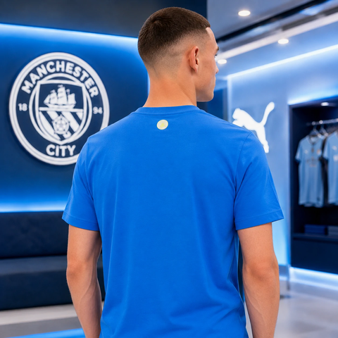 Áo Phông Puma Chính hãng - Manchester City FC FtblCulture Tee - Màu Xanh| JapanSport 782671 23