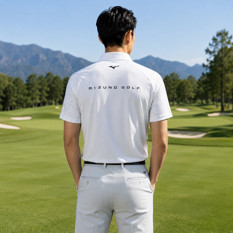 Áo Polo Mizuno Chính Hãng - Golf Nam Mizuno - Màu Trắng | JapanSport E2GAB008-01