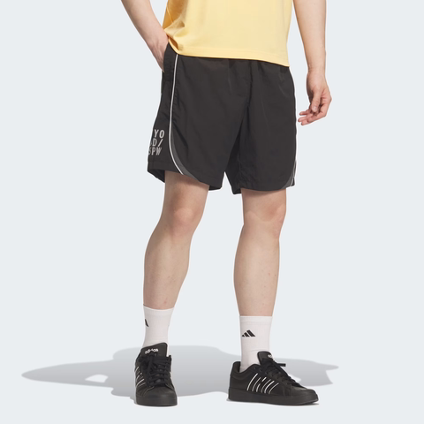Quần Short Adidas Nam Chính Hãng - Brand Love Loose Fit Light Woven 8-Inch Shorts - Màu Đen | JapanSport KF3693