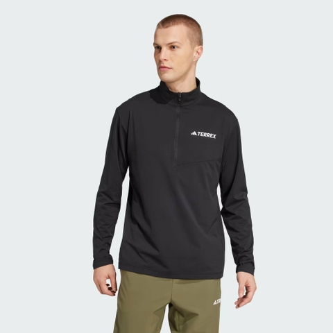 Áo Dài Tay Adidas Chính Hãng - Terrex Multi Climacool 1/2 Zip - Màu Đen | JapanSport JF4188