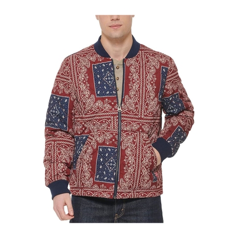 Áo Khoác Levi's Chính Hãng - Quilted Open Bottom Bomber - Màu đỏ  | JapanSport LM2RP282-vnt