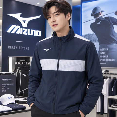 Áo Khoác Mizuno Chính Hãng - TM Warmer - Màu Navy | JapanSport P2ME259014