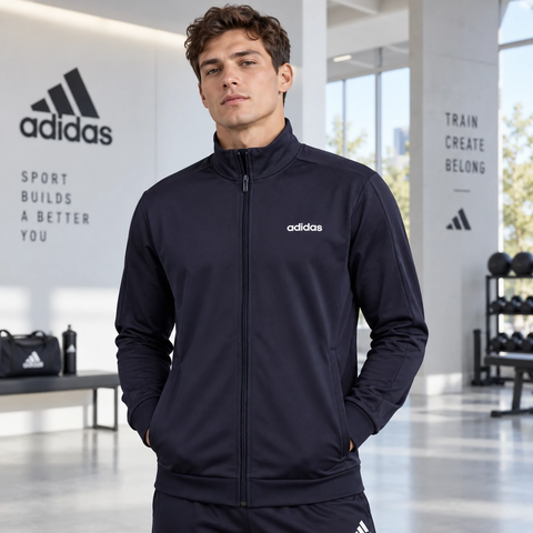 Áo khoác nam Adidas Chính Hãng - Basics Track Suit - Navy | JapanSport FM6312