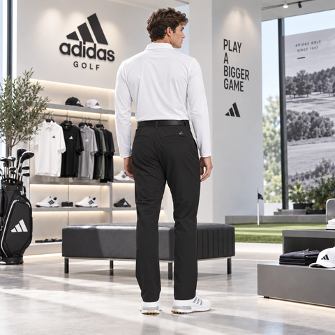 Quần Golf Adidas Nam Chính hãng - Black STRETCH PANTS - Màu đen | JapanSport JM9550