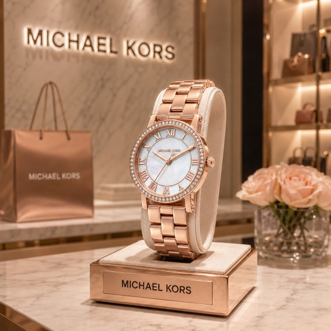 Đồng hồ Michael Kors Nữ Chính hãng - Norie Petite Rose Gold-Tone - Màu Vàng Hồng | JapanSport MK3558