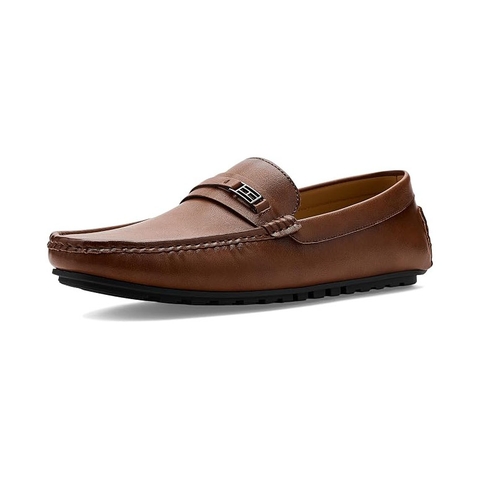 Giày Tommy Hilfiger Nam Chính Hãng - Rudder mens Driving Style Loafer - Màu Nâu | JapanSport LIGHT BROWN 230 tmRUDDER