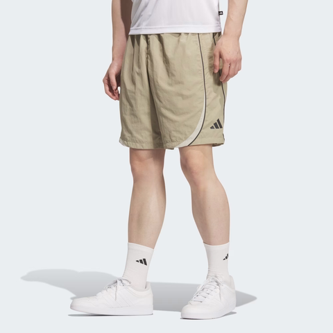Quần Short Adidas Nam Chính Hãng - Brand Love Loose Fit Light Woven - Màu Be | JapanSport KF3695