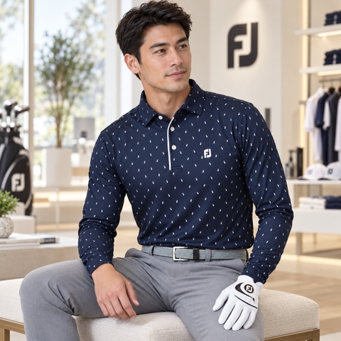 Áo Dài Tay FOOTJOY Chính Hãng -Thermolite - Màu Xanh | JapanSport 81073   FJ-F23-S07
