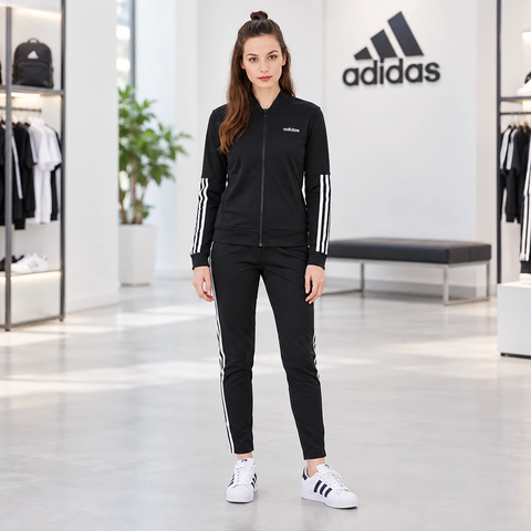 Bộ thể thao Adidas Chính Hãng - 3-STRIPES Nữ - Đen | JapanSport DV2428