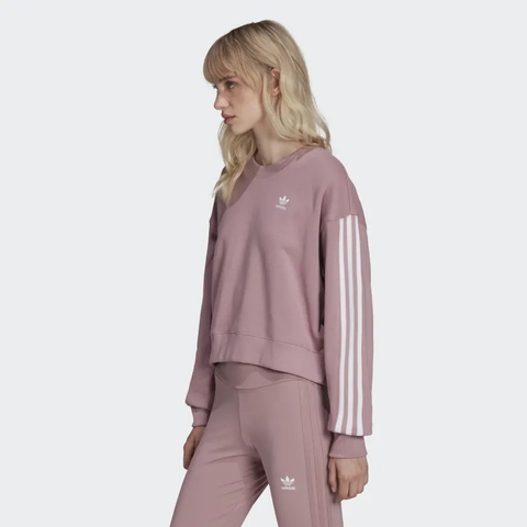 Áo Adidas Nữ Chính Hãng - Adicolor Classics Sweatshirt - Tím | JapanSport HC2027