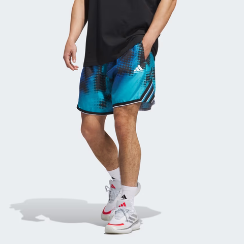 Quần Short Adidas Nam Chính Hãng - adidas Crazy Lite AOP Short - Màu Xanh | JapanSport JM6837