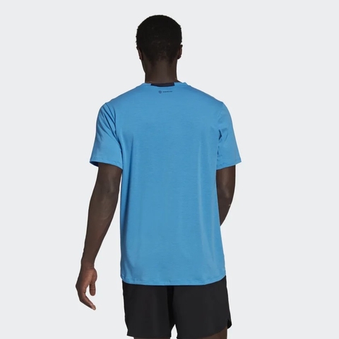 Áo Phông Adidas Nam Chính Hãng - DESIGNED FOR TRAINING TEE  - Xanh | JapanSport HB9199