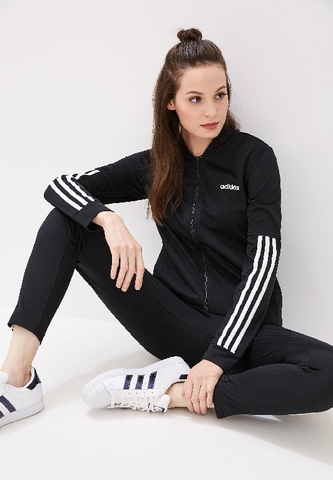 Bộ thể thao Adidas Chính Hãng - 3-STRIPES Nữ - Đen | JapanSport DV2428