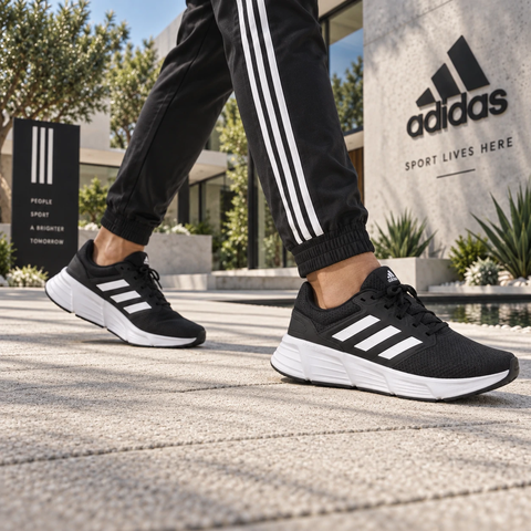Giày chạy Nam Adidas Chính hãng - Galaxy 6 Nam - Đen | JapanSport GW3848