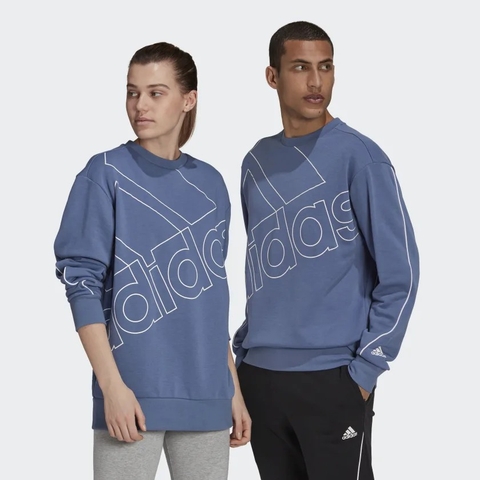 Áo Khoác Adidas Chính hãng - Giant Logo Sweatshirt Nam - Xanh | JapanSport GK9375