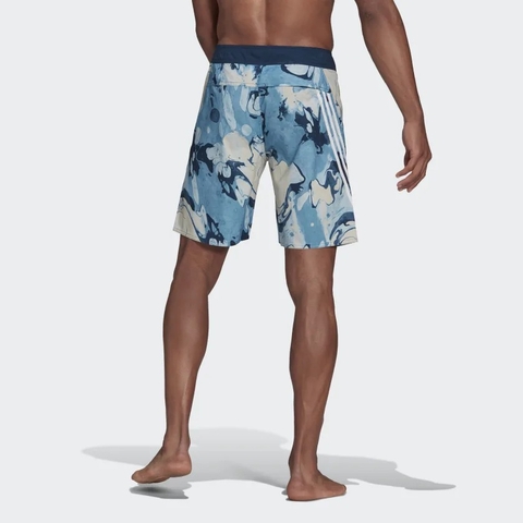 Quần Short Adidas Chính hãng - Knee-Length Graphic Board - Nam - Xanh | JapanSport GK0022