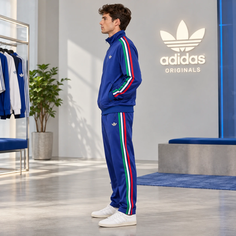 Bộ Thể Thao Nam Adidas Chính Hãng - Originals Firebird – Màu xanh | JapanSport KC7052 KC9503