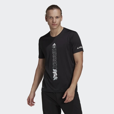 Áo Phông Adidas Nam Chính Hãng - Terrex Agravic Tee - Đen | JapanSport HA7556