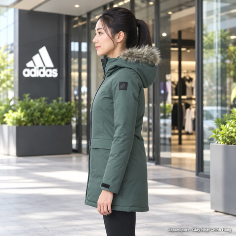 Áo Khoác Nữ Adidas Chính Hãng -  XPLORIC Parka - Light Green | JapanSport - BQ6804