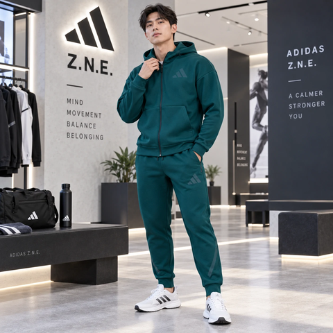 Bộ thể thao nam Adidas Nam Chính Hãng - Z.N.E. Aurora Ivy - Màu xanh | JapanSport KB3709 + JW4724