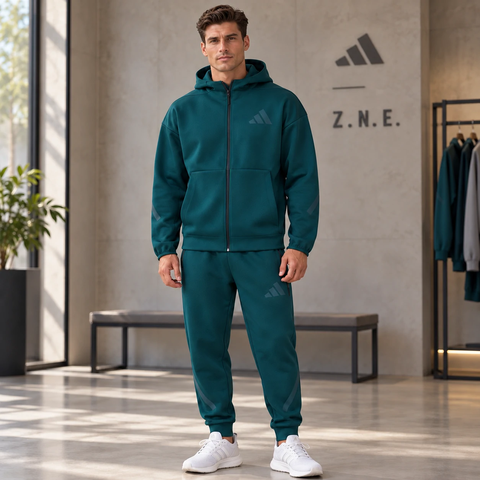 Bộ thể thao nam Adidas Nam Chính Hãng - Z.N.E. Aurora Ivy - Màu xanh | JapanSport KB3709 + JW4724