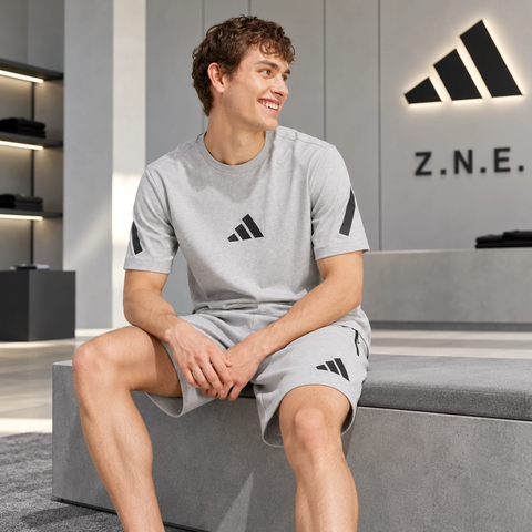 Bộ thể thao Adidas Nam Chính Hãng - Z.N.E. Tee - Màu Xám | JapanSport JF2457  JJ4892